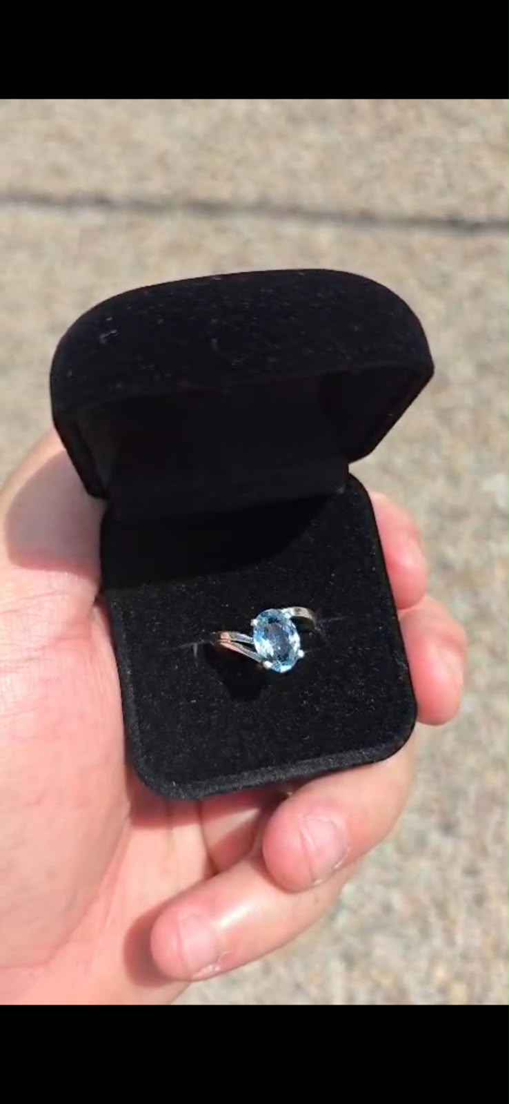 Natural Extra-Grade Aquamarine Bypass Ring - Solid 950 Silver
